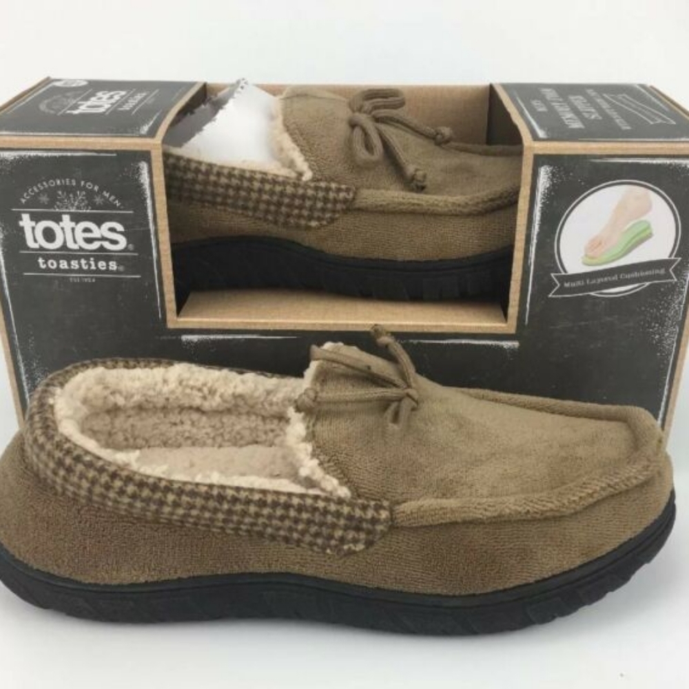 Totes Men's Memory Foam Slipper